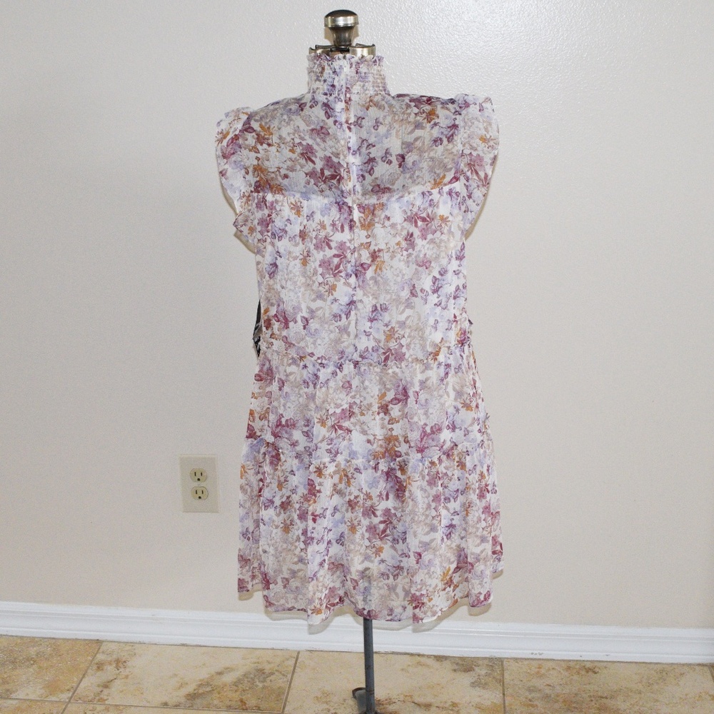 NWT TRIXXI Junior smocked mock neck shift dress - Picture 7 of 7